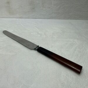 VTG GSC Co. Brown Bakelite Butter Knife With Nice Marbeling Collectible MCM